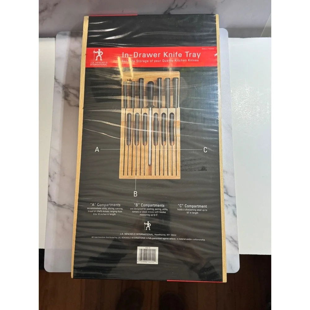 HENCKELS 13-Slot In-Drawer Knife Storage Tray Beechwood Knives NOT included!